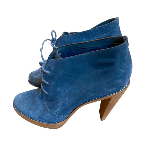 Blue suede Cole Haan booties - Picture 2 of 5